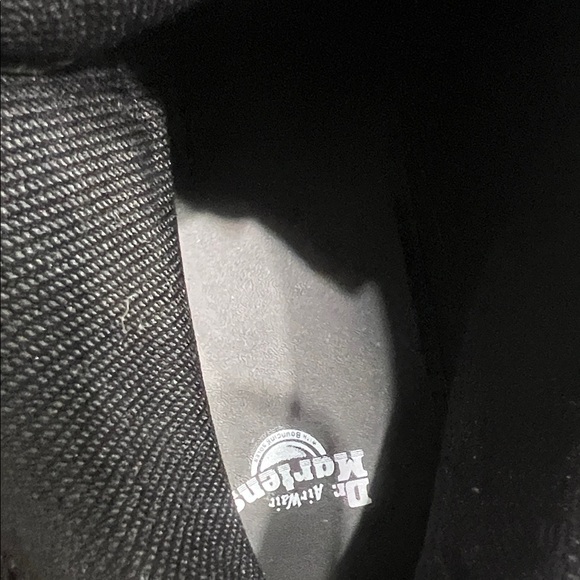 Dr. Martens Black Platform Shoes with Silver Accents - Picture 5 of 8